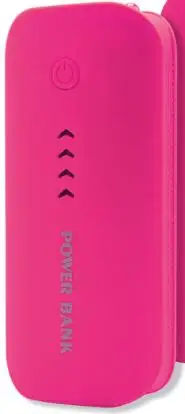 Зарядное устройство аккумулятор 18650 power bank 5600mah портативное зарядное устройство Внешний аккумулятор милый внешний аккумулятор для iphone x samsung note 8 xiaomi - Цвет: Rose Red