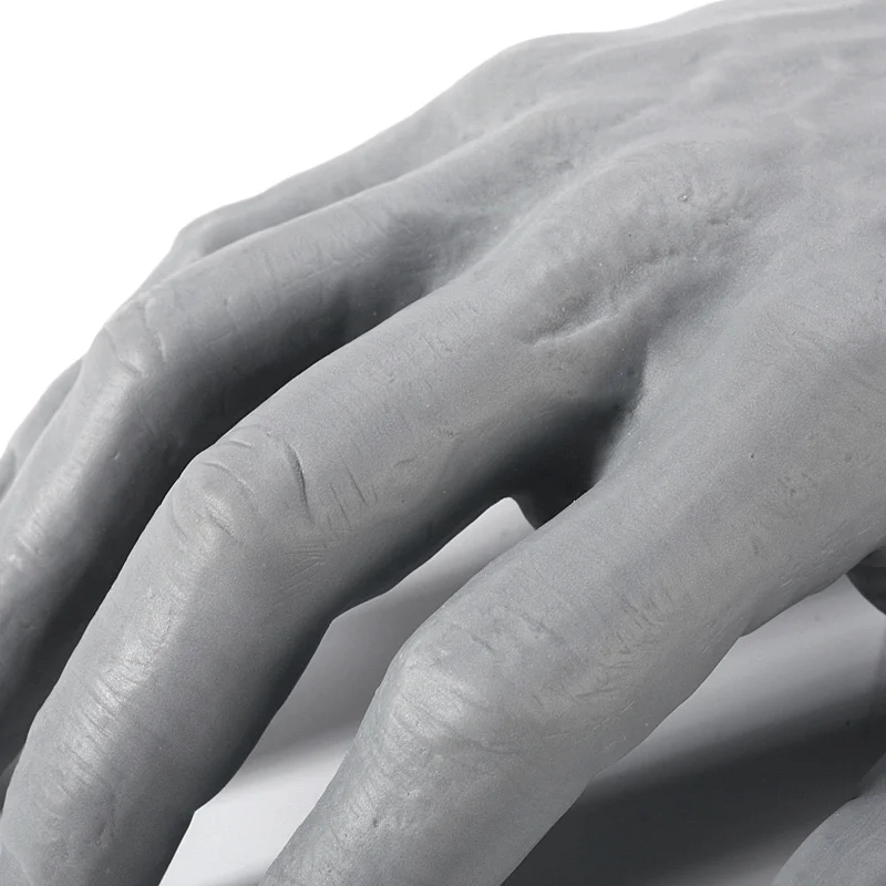 Лучшее качество Мужская рука с магнитом реалистичный серый ПВХ правый мужской манекен рука дисплей для перчаток