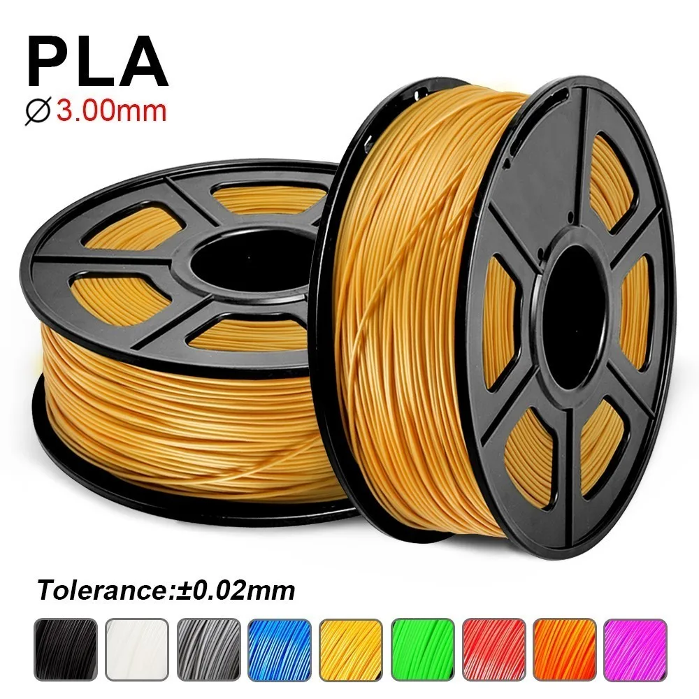 

SUNLU 3.00mm PLA 3D Filament Bright Color Polylactic Acid For FDM Printer Printing Crafts And Artwork 1KG/2.2LB With Spool