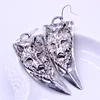 Boucles d'oreilles Vintage en forme de corne de loup pour femme, longues, Punk, Animal, hip hop, livraison directe ► Photo 2/6
