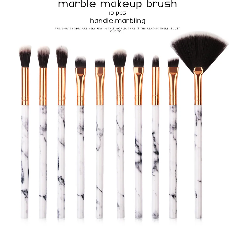 

10 Pcs Makeup Brush Set Professional Face Eye Shadow Eyeliner Foundation Brush Cosmestics Tools