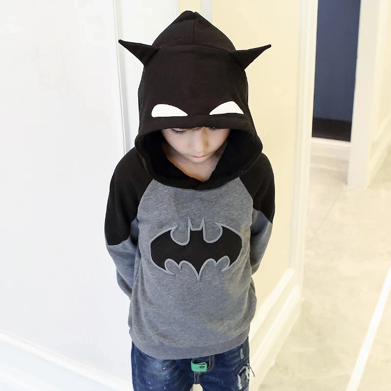 T-shirts For Boys Long Sleeve tshirt Blouses Girls T-shirt Hoody Kids Clothes Batman Cartoon Tshirts01