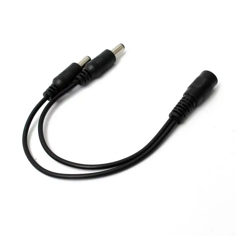 

Hot Sale 5.5 x 2.1mm 1 To 2 Female To Male Plug DC Power Splitter Adapter For CCTV Camera Cable