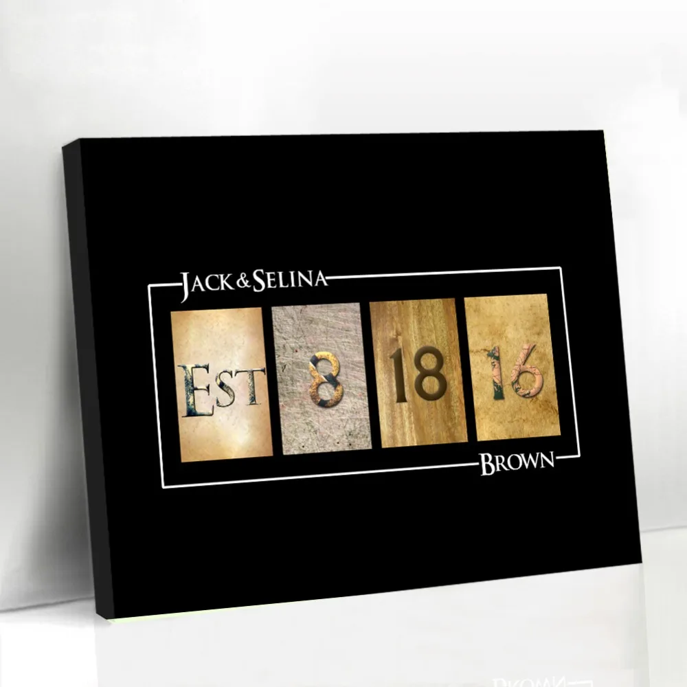 Customized Canvas Guest Book for Wedding Party Event Supplies Unique