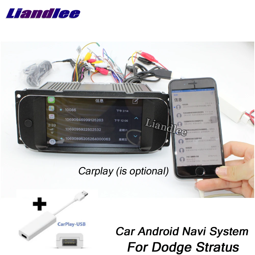 Best Liandlee Car Android System For Dodge Stratus 2001~2006 Radio Stereo Carplay Wifi GPS Navi MAP Navigation HD Screen Multimedia 5