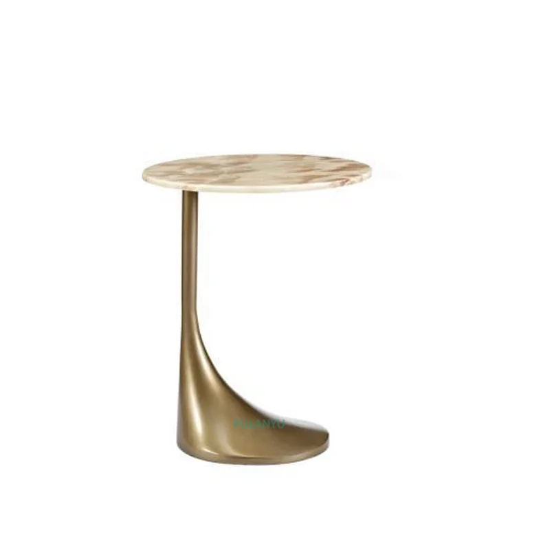 

Shaped small round tea table avant-garde minimalist style