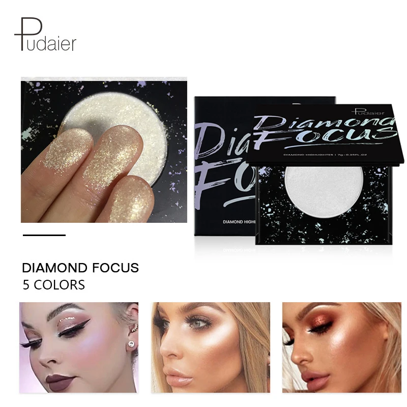 Pudaier Makeup Highlighter Contouring Face Brightener Concealer Maquiagem Palette Powder Primer Bronzer Charming Cosmetics TSLM1