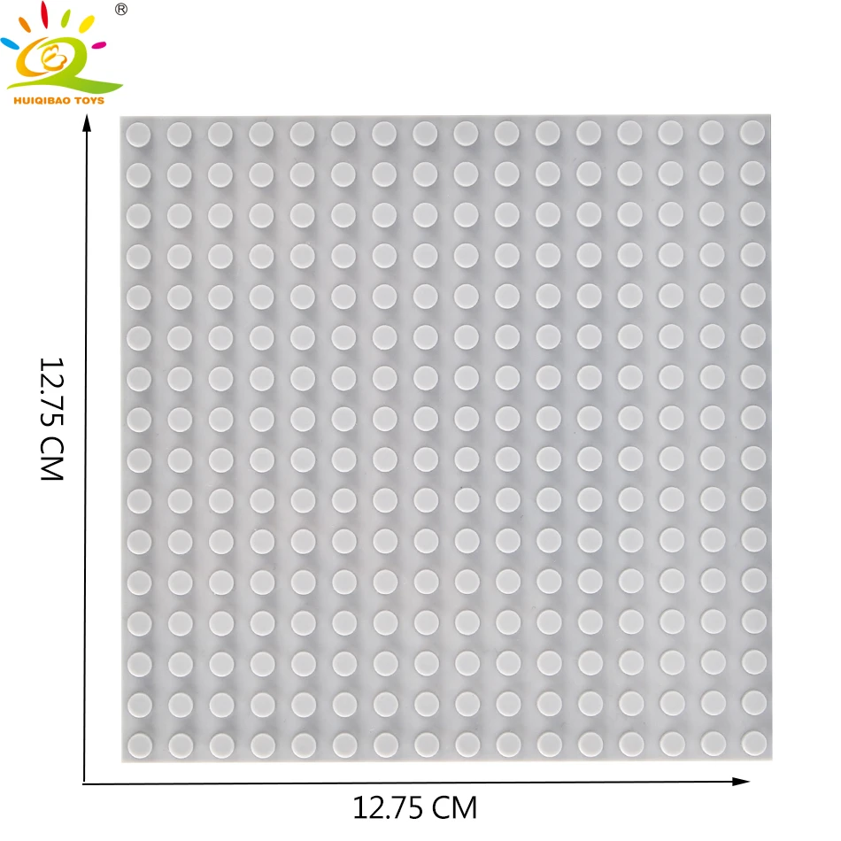 HUIQIBAO игрушки 3 шт. 16*16 точек опорная плита Пластиковые Двухсторонние кирпичи