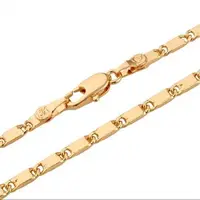 Золото Цвет мода CC Ожерелья для мужчин для Для мужчин Jewelry, ссылка Ожерелья для мужчин, Бесплатная доставка (n18k-14) - изображение