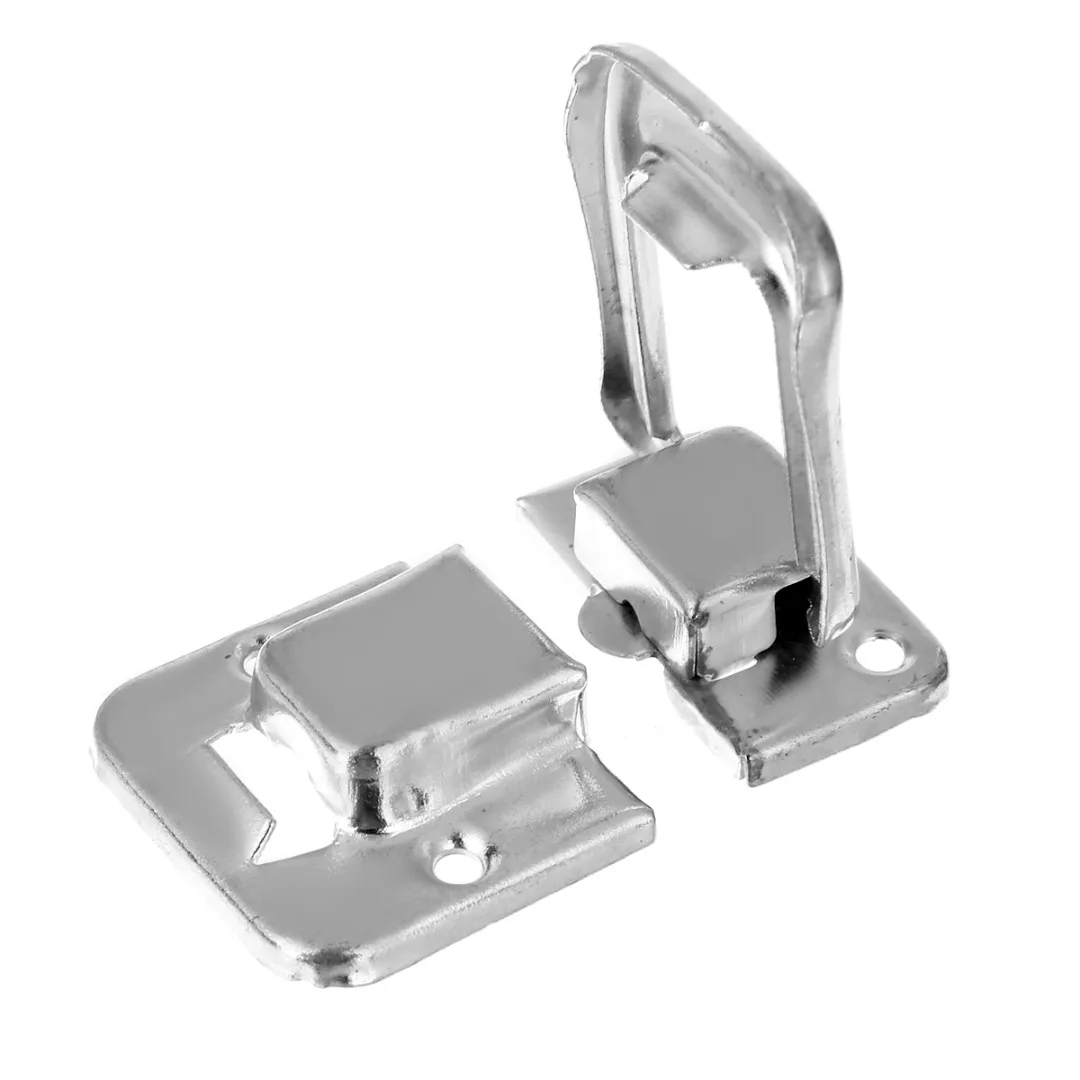 4pcs Gold/Silver Fastener Toggle Lock Latch Catch for Suitcase Case Boxes Chests Trunk Door Hasps Locks Hardware Tool