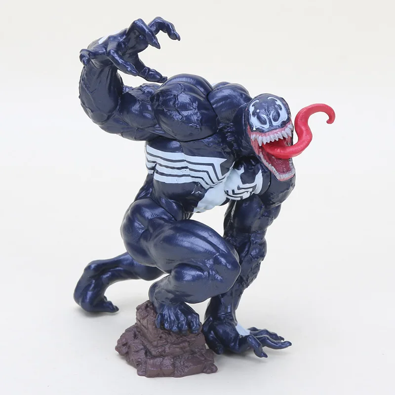 13 см Marvel игрушки в виде супер героя Человек-Паук серии Venom Эдвард Eddie Brock ПВХ фигурка Удивительный Человек-паук Веном модель игрушки - Цвет: venom 13cm opp