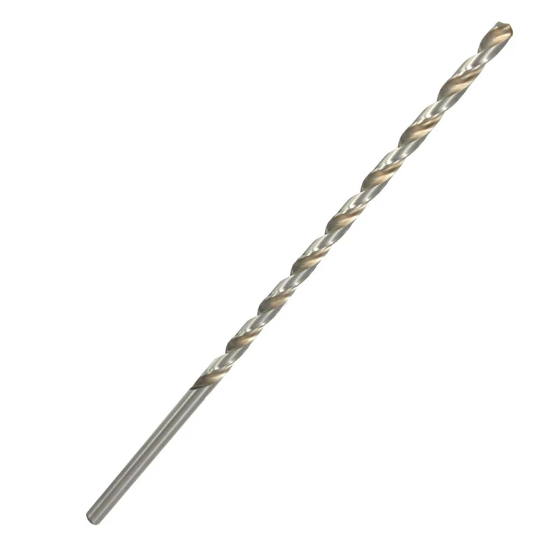 1pc HSS 200mm Straight Shank Round Twist Drill Bit for Metal Power Tools 4-10mm