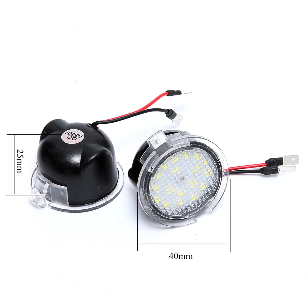 

2Pcs Super bright 2Pcs LED Under Side Mirror Puddle Light for Ford Edge Explorer Mondeo Taurus F-150 S-Max 2015