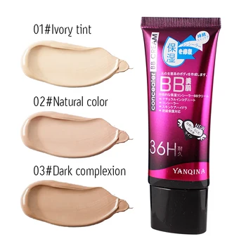 

YANQINA face makeup moisturizing concealer cream waterpoof 36 Hours long lasting brighten oil control BB cream 30ml YAN014