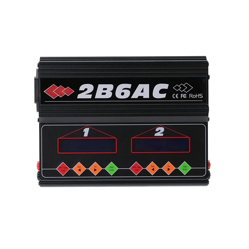 Exiron Brand 2B6AC 2 X 50W Dual Power Multifunction AC DC Balance Charger Discharger for RC LiPo LiLo Life MiMh NiCd PB Battery Exiron Brand 2B6AC 2 X 50W Dual Power Multifunction AC DC Balance Charger Discharger for RC LiPo LiLo Life MiMh NiCd PB Battery