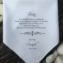 Свадебный платок самодельный платок подарок для родителей подарок для папы подарок на праздник