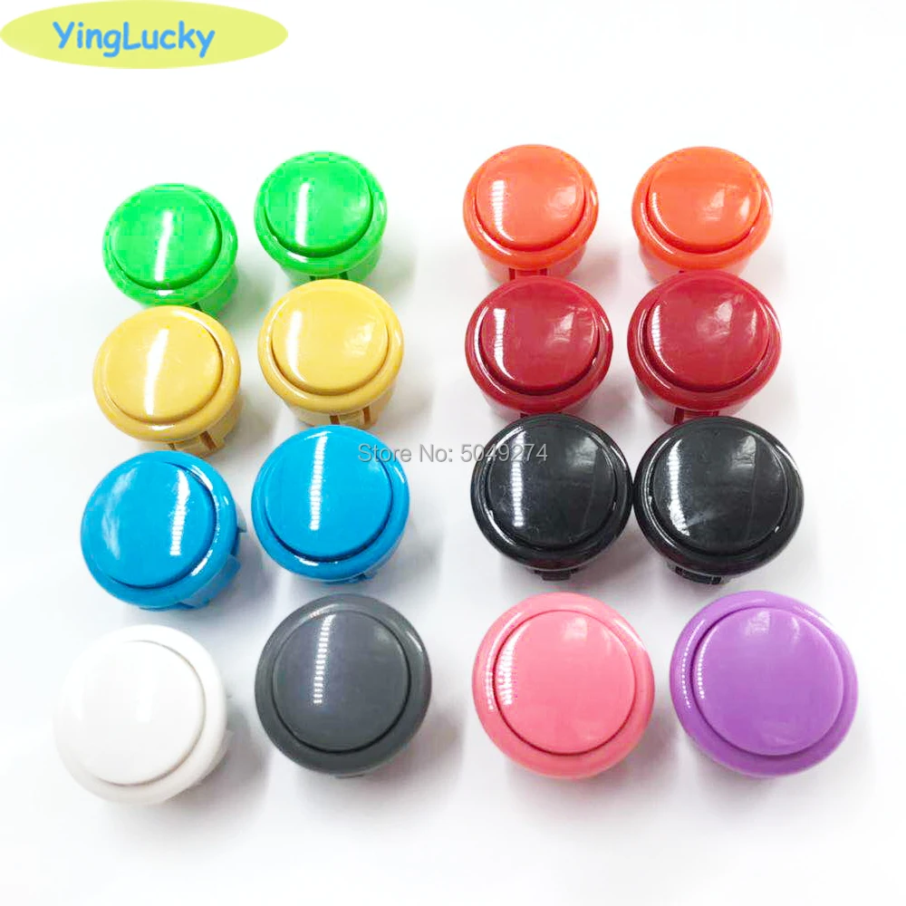 Yinglucky копия sanwa кнопочная Бесшумная obsf-30mm obsc-24mm кнопочная кнопка для аркадных игр DIY kit аркадная игра джойстик наборы