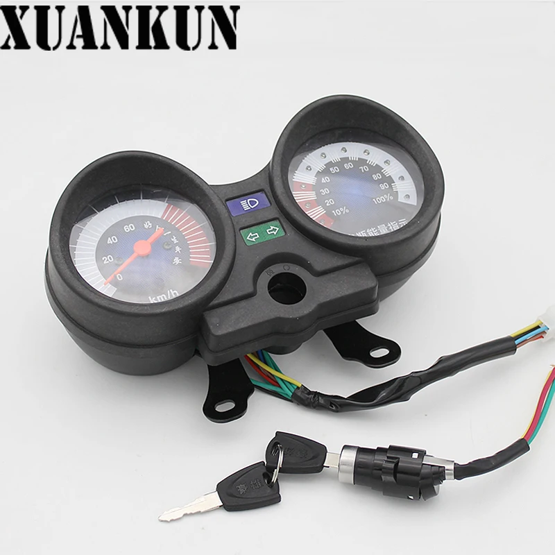 Электрический автомобильный инструмент XUANKUN, 48 В, 60 В, электронный одометр, электрический трицикл, измеритель скорости