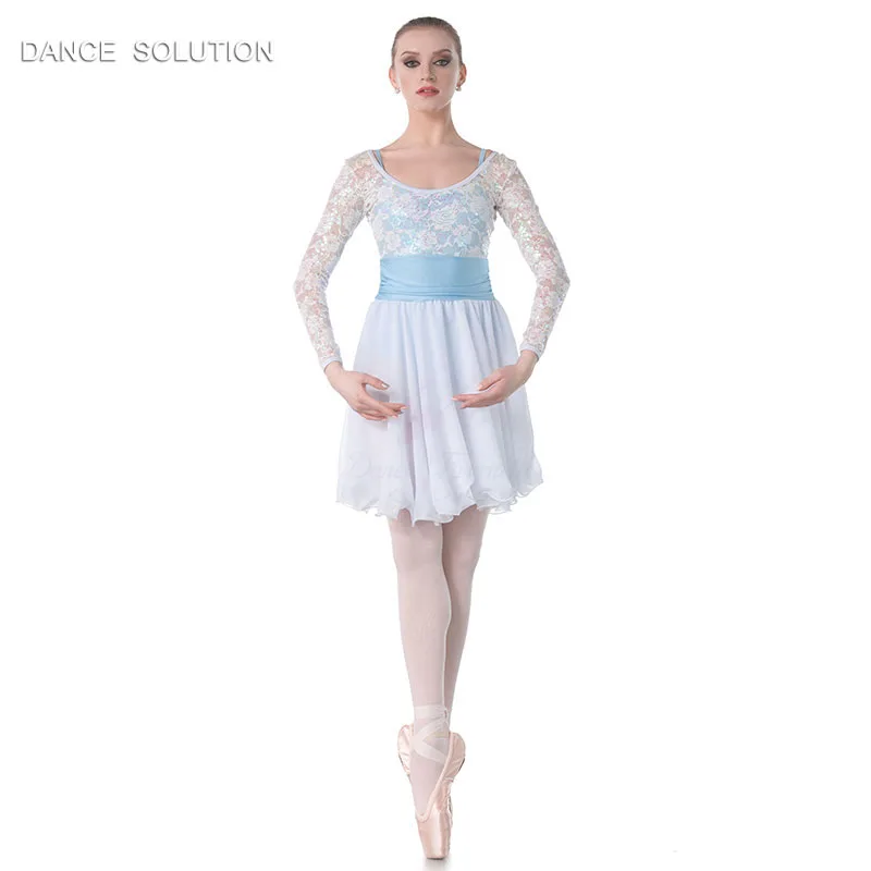 white dance dress