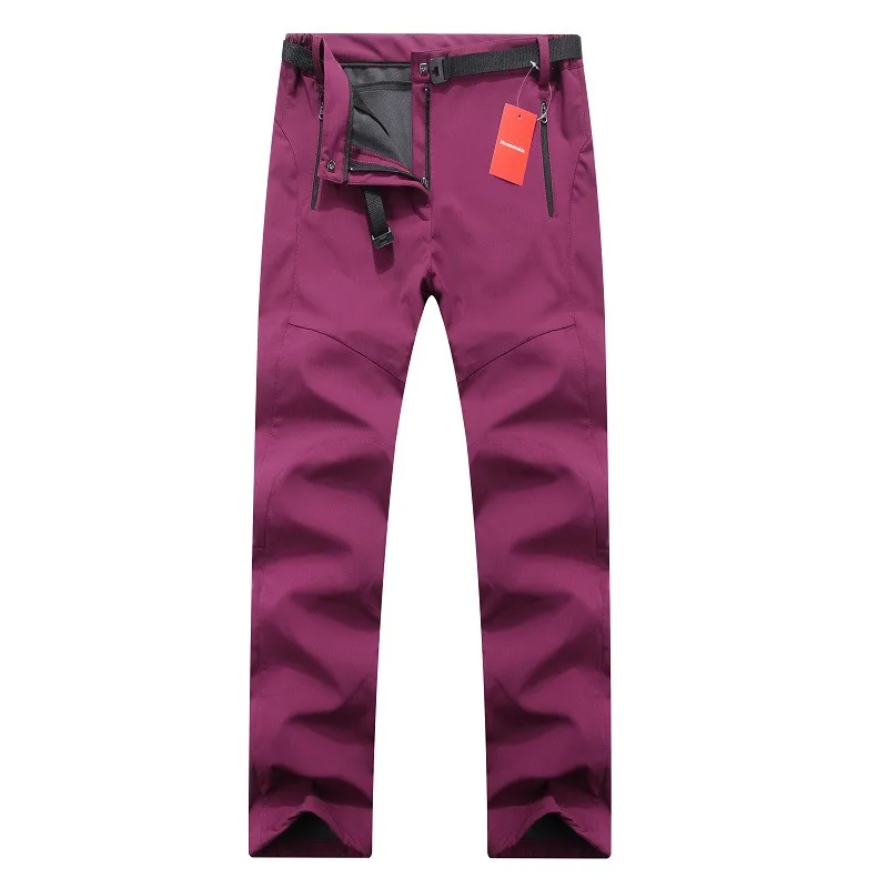 Calças de lã Esqui à Prova Água à Prova Mulheres Grossas Quente Softshell Pesca Acampamento Caminhadas Dwindproof Vento 2020 Novo Pantolon Rw041 11 Mulheres grossas calças de lã quente softshell