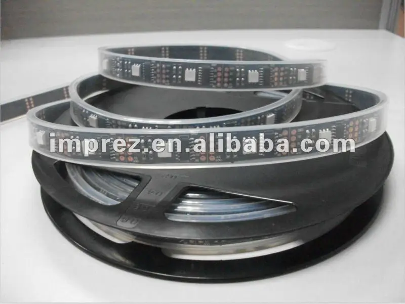 

5M/Roll DC12V WS2801IC 12pcs IC 32pcs 5050 SMD RGB per meter IP68 Flex Led Strip Light