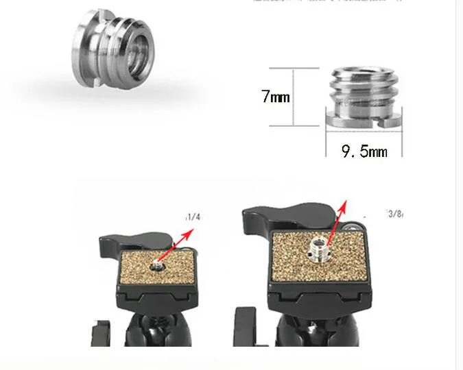 10 шт SmallRig 1/4 &quotдо 3/8&quot Конвертировать винт адаптер для штатива DSLR камеры до 3/8|screw