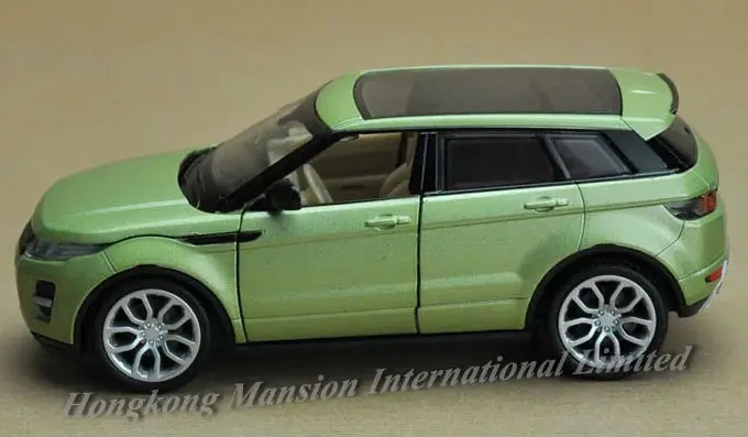 1:32 Масштаб литой металлический сплав роскошная модель автомобиля SUV для Range Rover Evoque Коллекционная модель автомобиля вытяжной звук и светильник