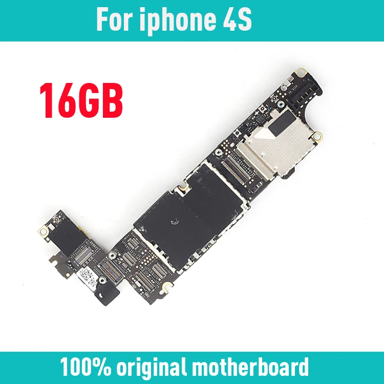 

Free Shipping for iphone 4S Motherboard with Full Chips,16gb Original unlocked for iphone 4S Logic boards with IOS System