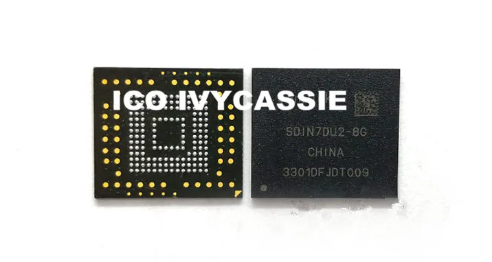 

SDIN7DU2-8G eMMC 8GB NAND Flash Memory IC Chip Used 100% Tested Good