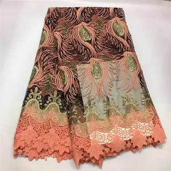 

New Design African Laces Red color with Beads stones Africa Nigerian Wedding Lace New French Tulle Net Lace Fabric High quality