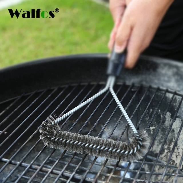 Non stick Barbecue Grill BBQ Brush Stainless Steel Wire Bristles