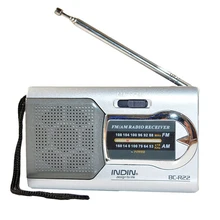 BC-R22 мини портативный радио INDIN серебро Мини Телескопическая антенна am/fm Портативный мир Тонкий Карманный приемник