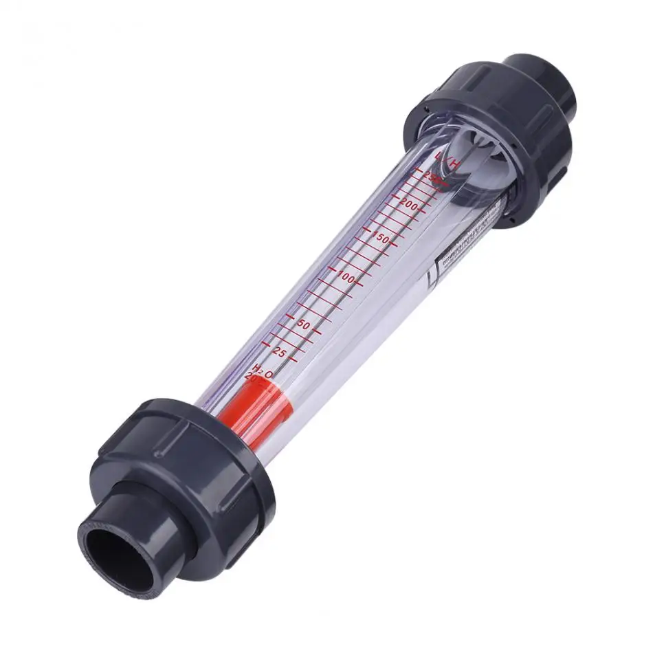 Vbestlife Plastic Instantaneous Flowmeter Tube Type 25 250L/H Instantaneous Water Flow Meter