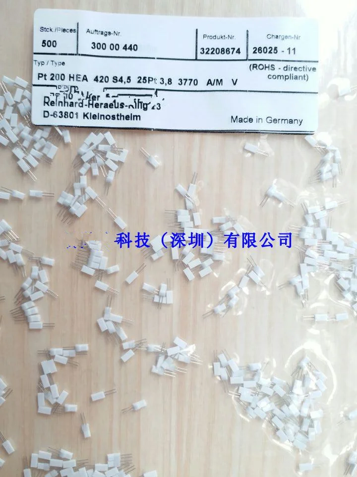 Полные серии PT100 PT1000 Платиновый резистор SMD0603/0805/1206 PT20, PT50, PT100, PT200, PT500, PT1000 пленка Платиновый терморезистор чип