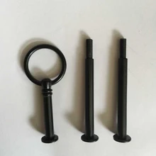 Мини круглый дизайн черный 3-уровня торт стенд фитинги/стержни торт стенд с пересылка 30 компл./упак