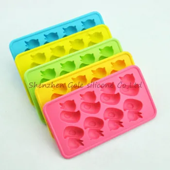 

200pcs/lot Luo Hasi Ducks ice mold [boxed] - hot summer animal small yellow duck shape ice lattice