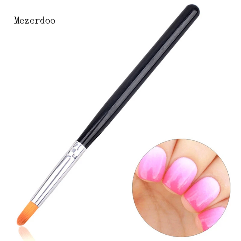 

10Pcs Nail Art Gradient Painting Brush Gel Polish Tips Black 3D Gradual Blooming Coloring Drawing Image Forming Printing DIY Pen