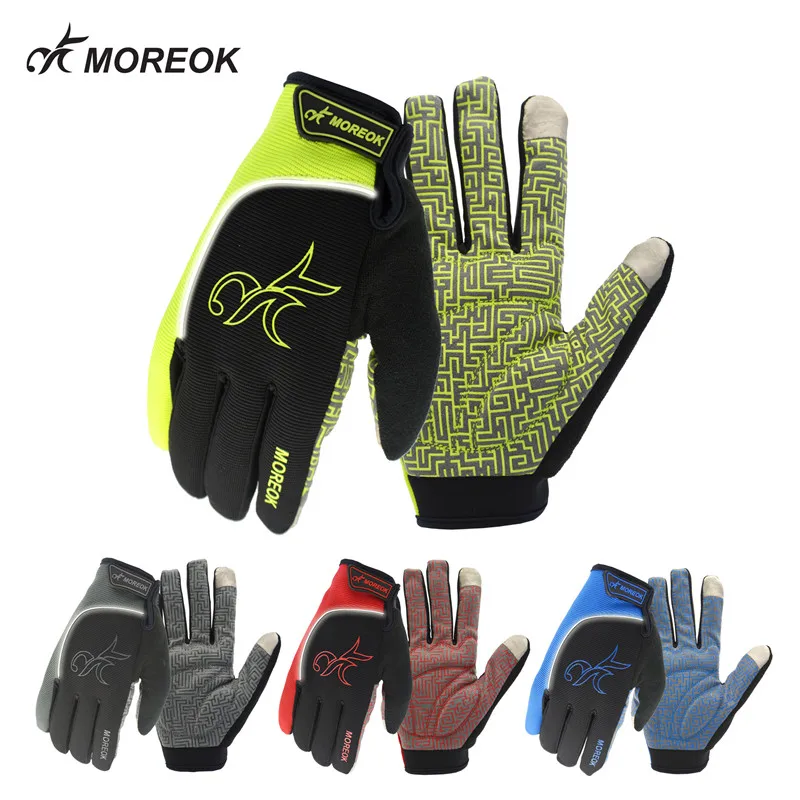 

Cycling Gloves Sponge Pad Long Finger Motorcycle Gloves For Bicycle Mountain Bike Glove Touch Screen MTB Gloves