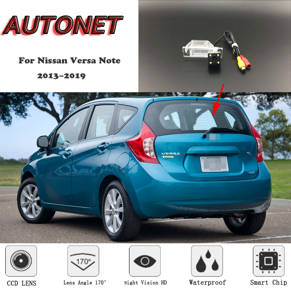 Камера заднего вида с ночным видением для Nissan Versa Note 2013 ~ 2019 CCD/HD|Камера авто| |