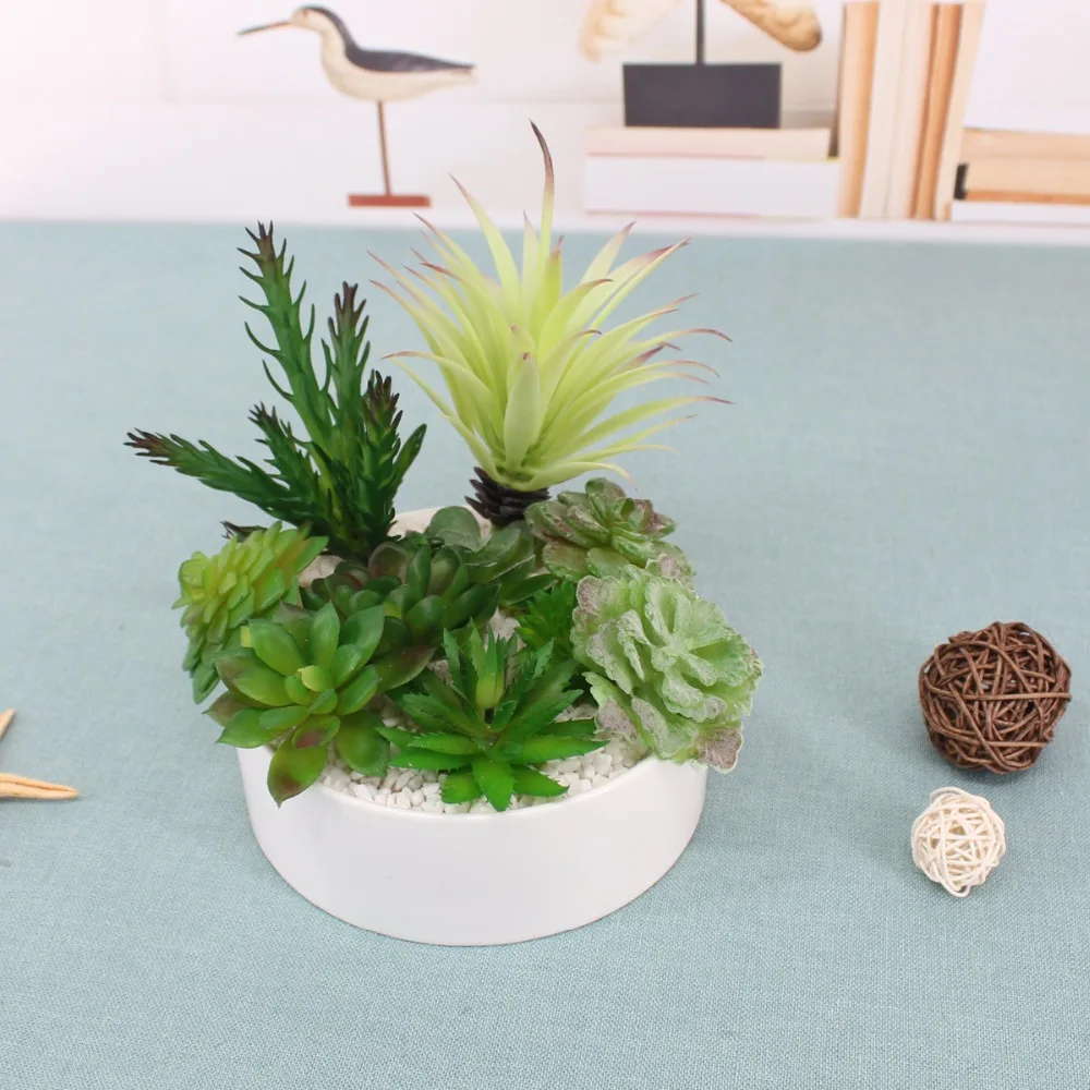 DIY поддельные искусственные суккуленты растения для украшения моделирования