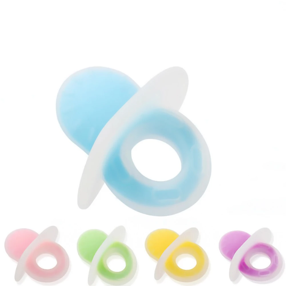 5 Colors Baby Teethers Silicone Toy kids Rattles Baby Silicone Two
