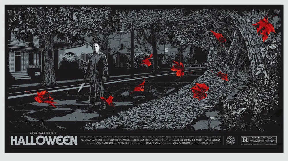 

Halloween Classic Horror Movie Art Wall Decor Silk Print Poster