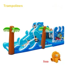5602 ПВХ надувной батут прыгающий замок батут джемпер с скалолазанием игровая площадка для детей