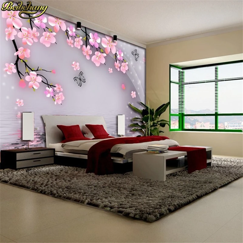 Tv background wall paper non-woven 3d wallpaper mural Customize any size murals papel de parede photo wallpaper roll butterflies