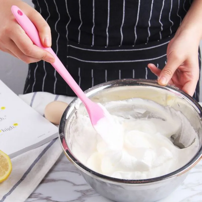

Silicone Cake Cream Spatula Mixing Scraper Brush Spoon Kitchen Baking Tool