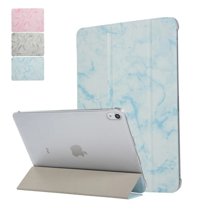 

Case for iPad pro 11 2018 New Realease Marble Tri-fold Protect Shell with Auto Sleep Wake Up Cover for iPad Pro11