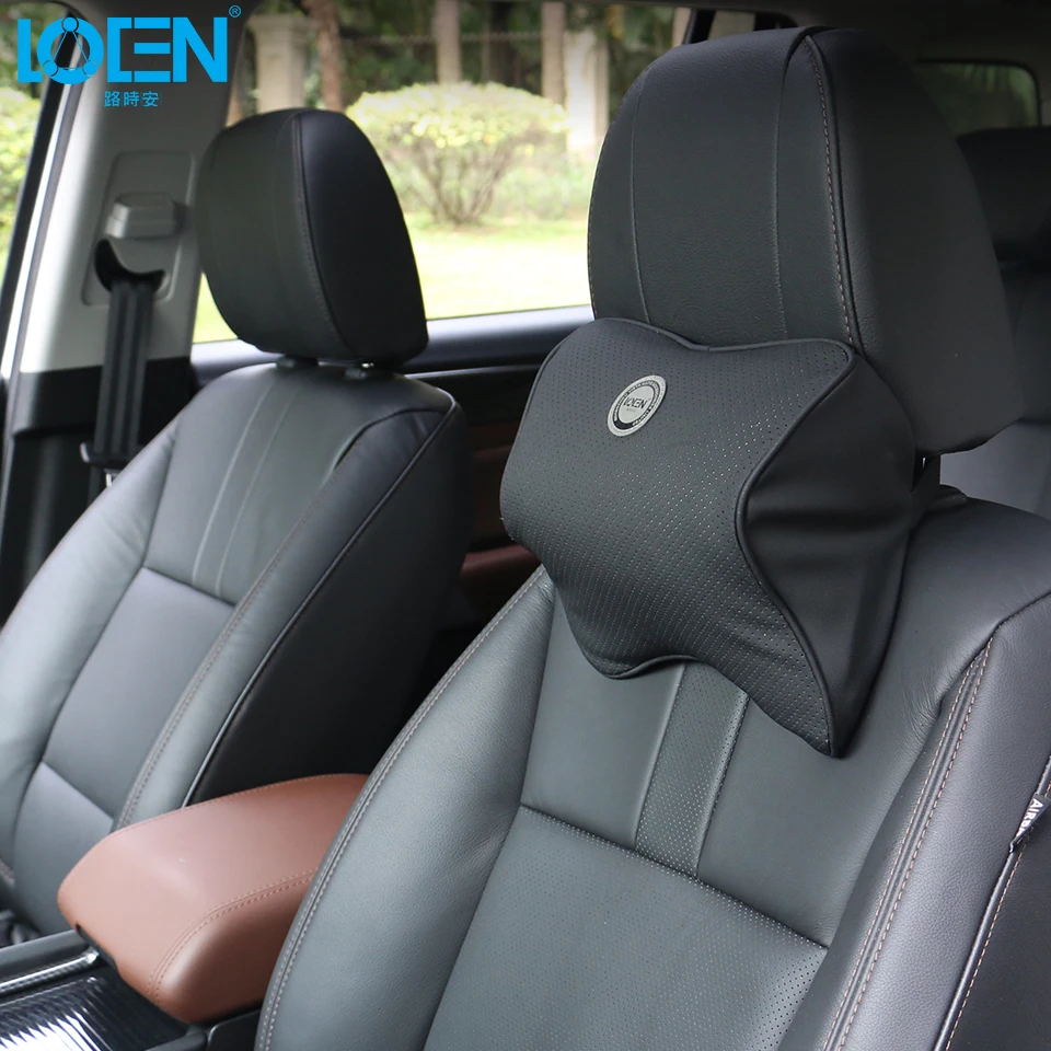 LOEN 1PC Car Headrest Neck Pillow Slow Rebound Memory Foam Headrest For