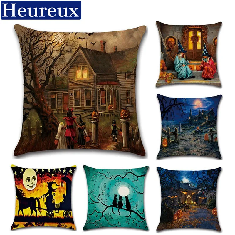 Halloween cushion cover european style pillow case 45*45 thick pillow