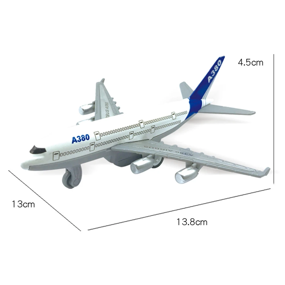 2 шт./компл. игрушки самолеты 777 380 Airways самолет сплав модель игрушечные самолеты для детей оттяните назад металлические авиалинии игрушки подарок на день рождения