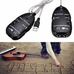 MAC/PC Запись CD гитарный эффект Аудио кабель гитары Запчасти и аксессуары для гитары к USB интерфейс Соединительный кабель адаптер